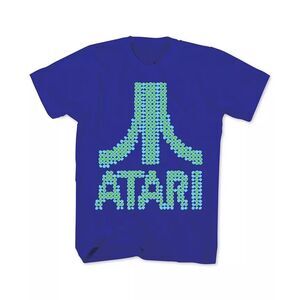 New World Men's Atari Logo Graphic T-Shirt Navy Size Small